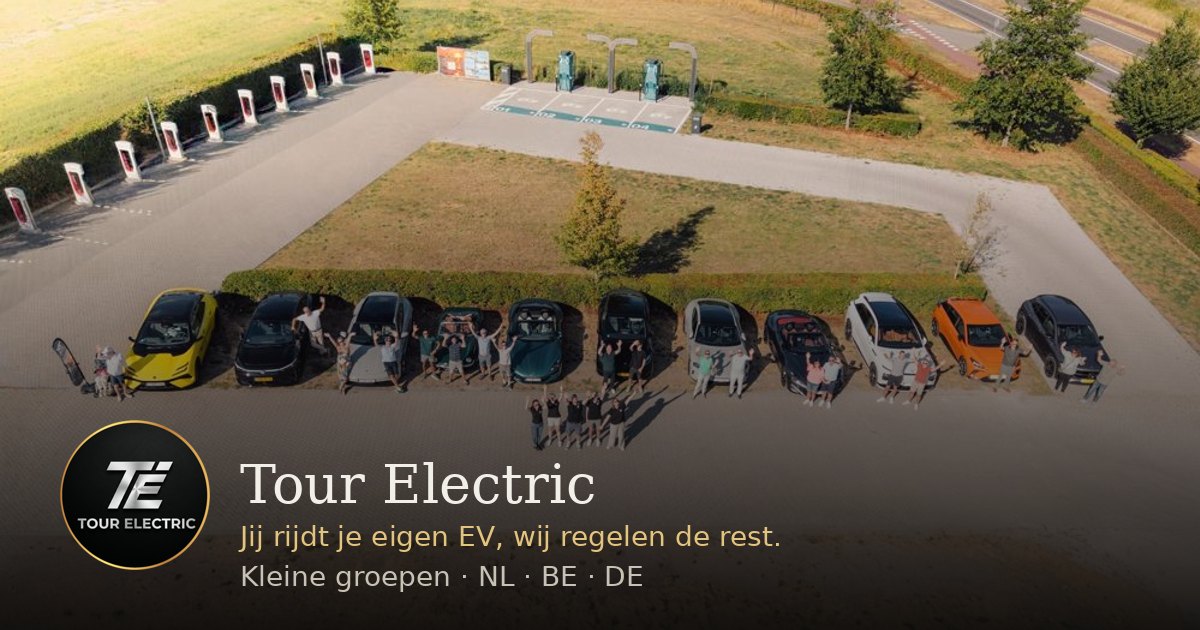 Elektrische auto's tijdens een Tour Electric tour
